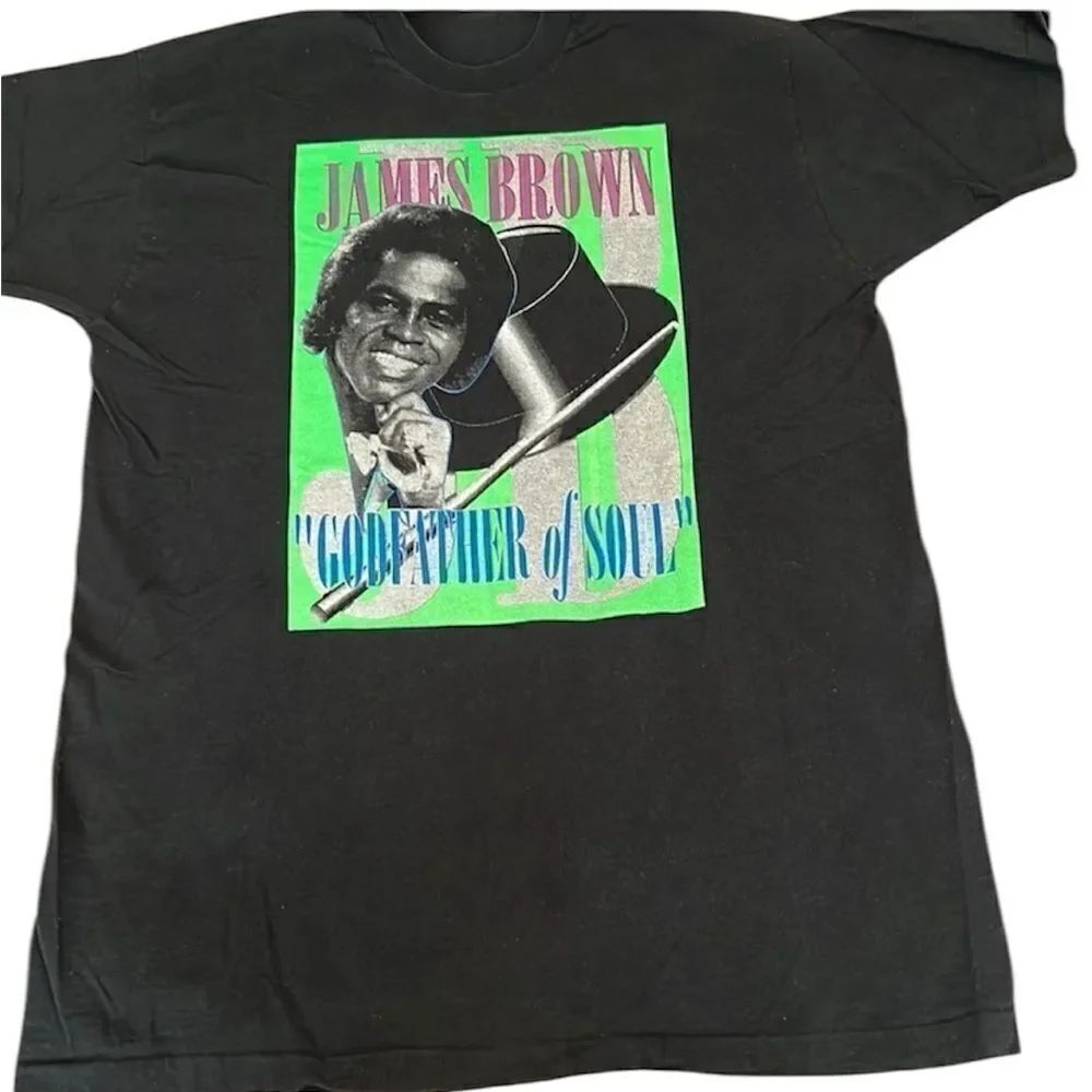 Vintage James Brown size XL concert T-shirt selling for $600 on other sites GVC